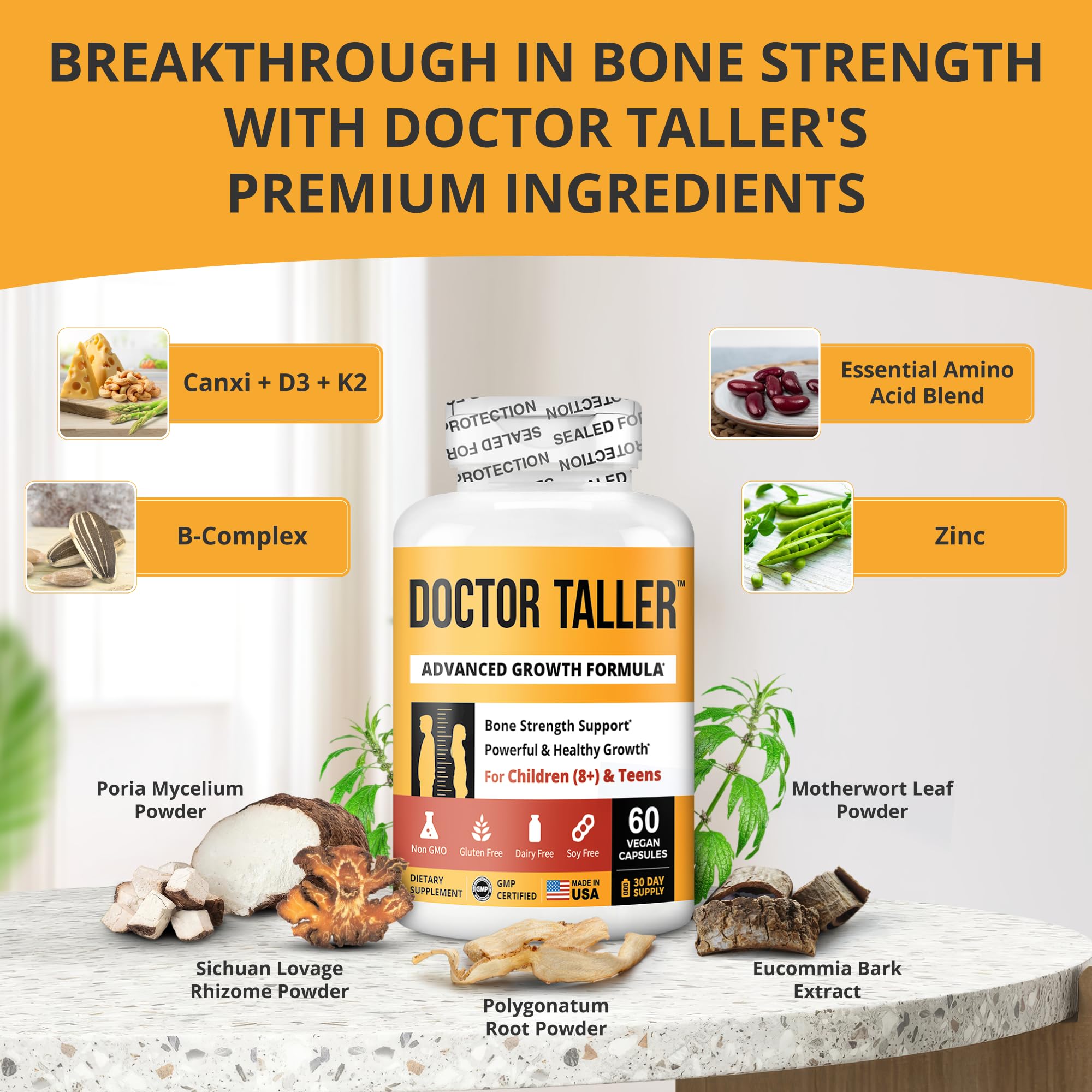 NuBest Doctor Taller calcium-d3-k2 capsules for growing children