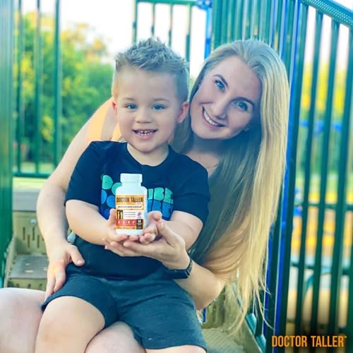 NuBest Doctor Taller Kids vitamins panel showing vitamins and minerals.