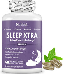 NuBest Sleep Xtra bottle front signaling a calming nightly routine