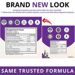 NuBest Tall 10+ capsules close-up showing small, easy-to-swallow tablets