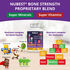 NuBest Tall Kids bottle packaging shown for convenient storage