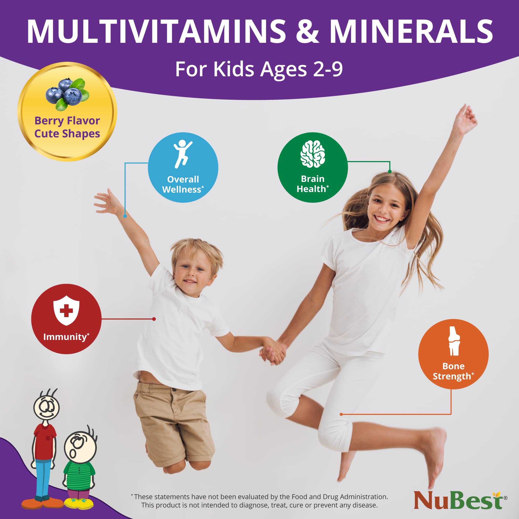 NuBest Tall Kids daily chewables suited for school days and routines