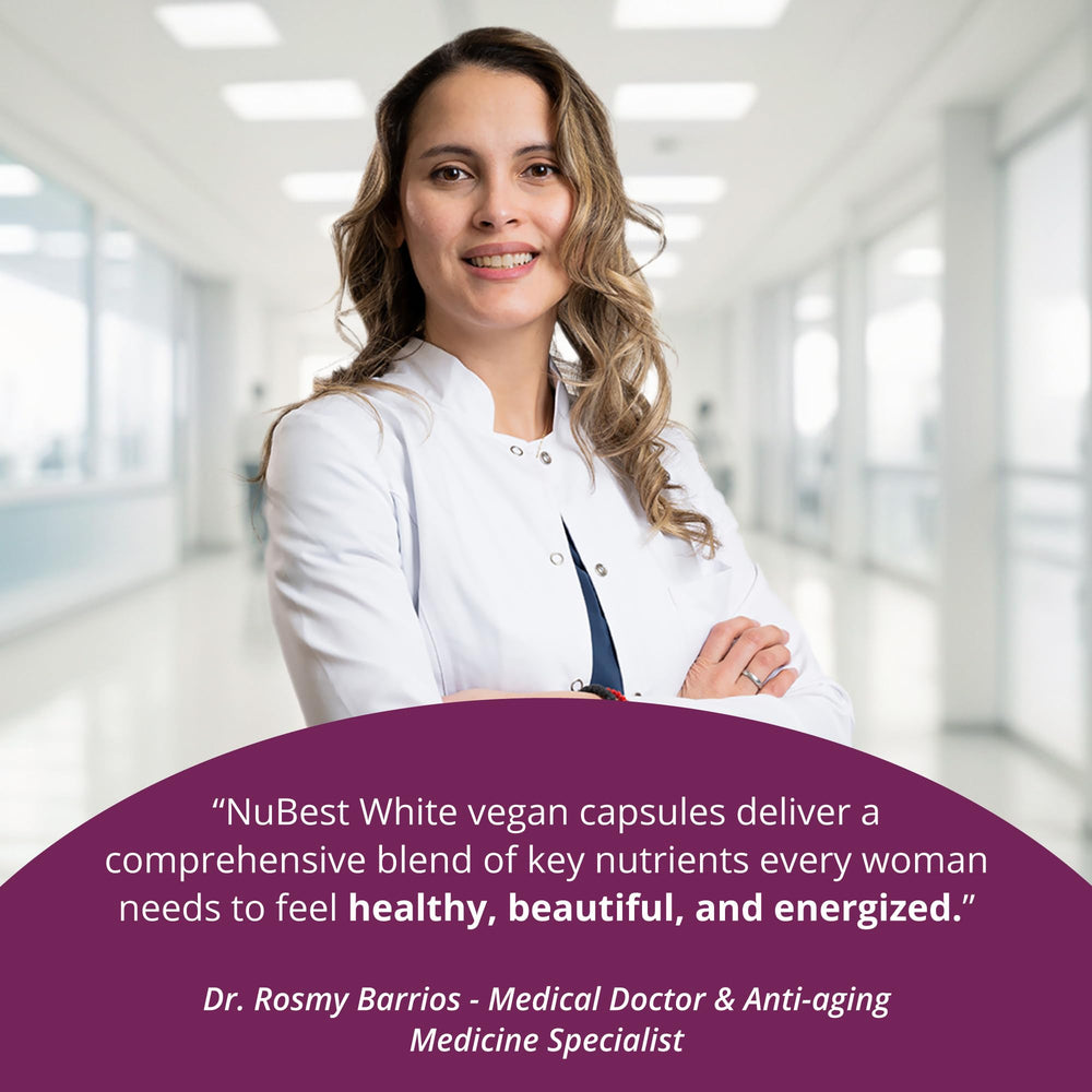 NuBest White proprietary blend label detail hints at synergistic antioxidant support