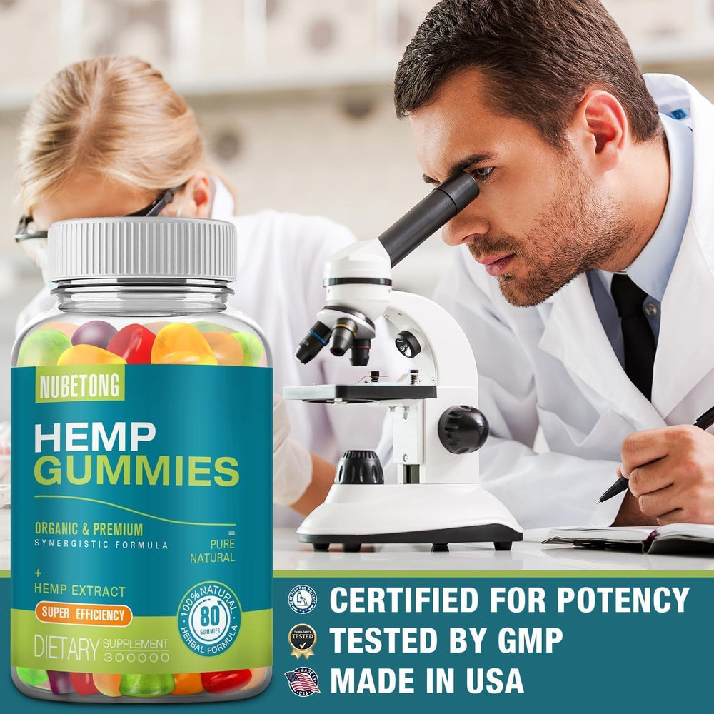 Nubetong hemp gummies pain-relief bite demonstrates soothing daily comfort