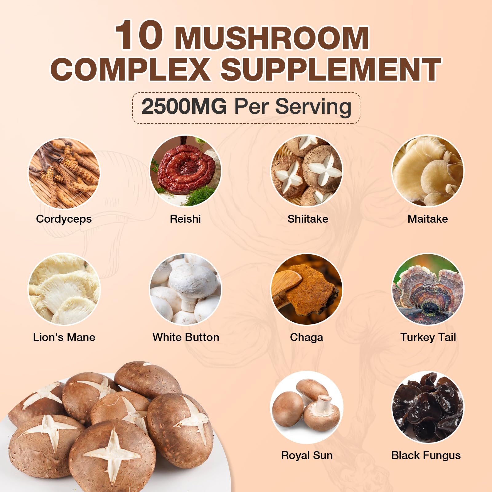 Nubetong Mushroom Gummies closeup highlights chewy texture for convenient daily intake.