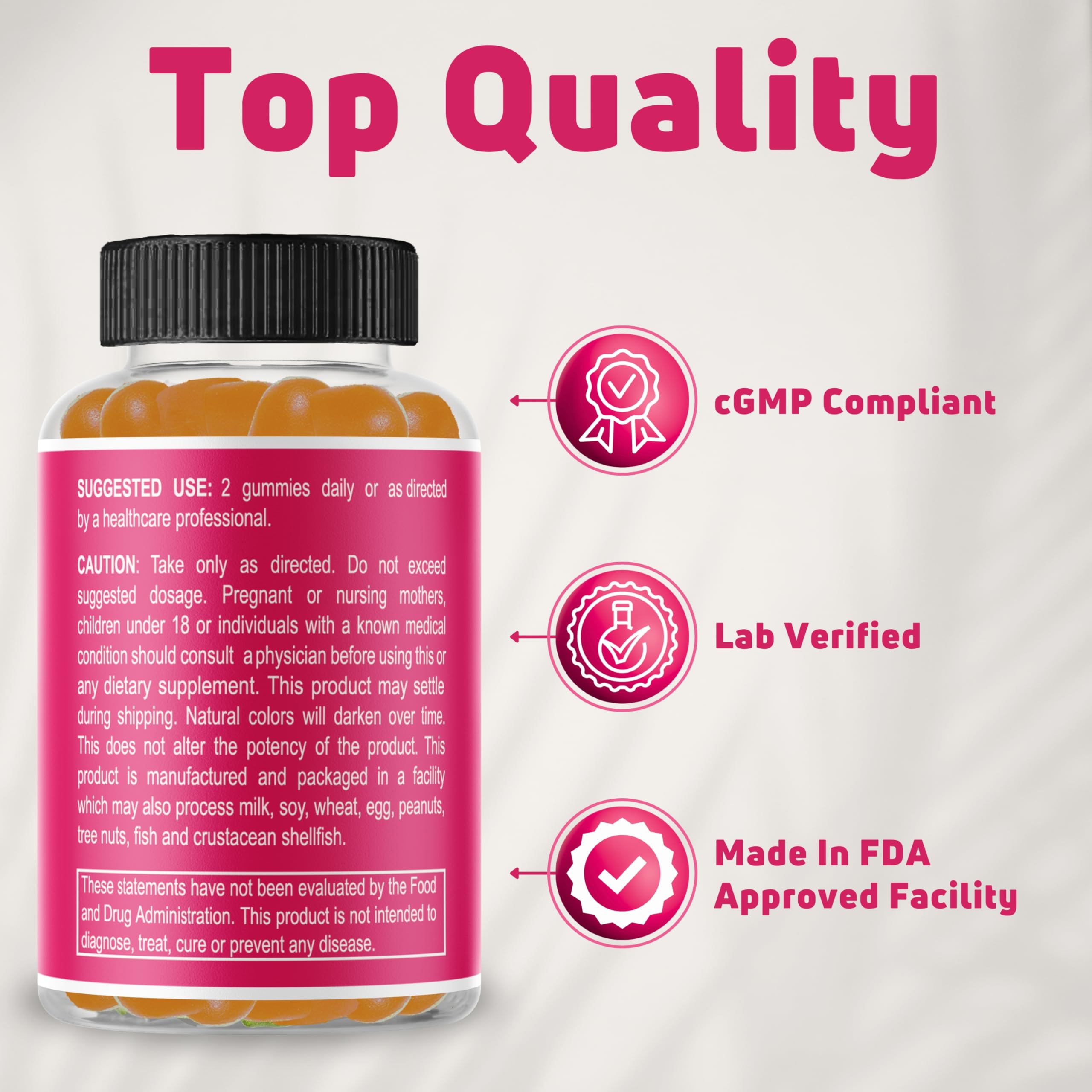 NUELATION bottle open with gummies ready for on the go daily vitamins