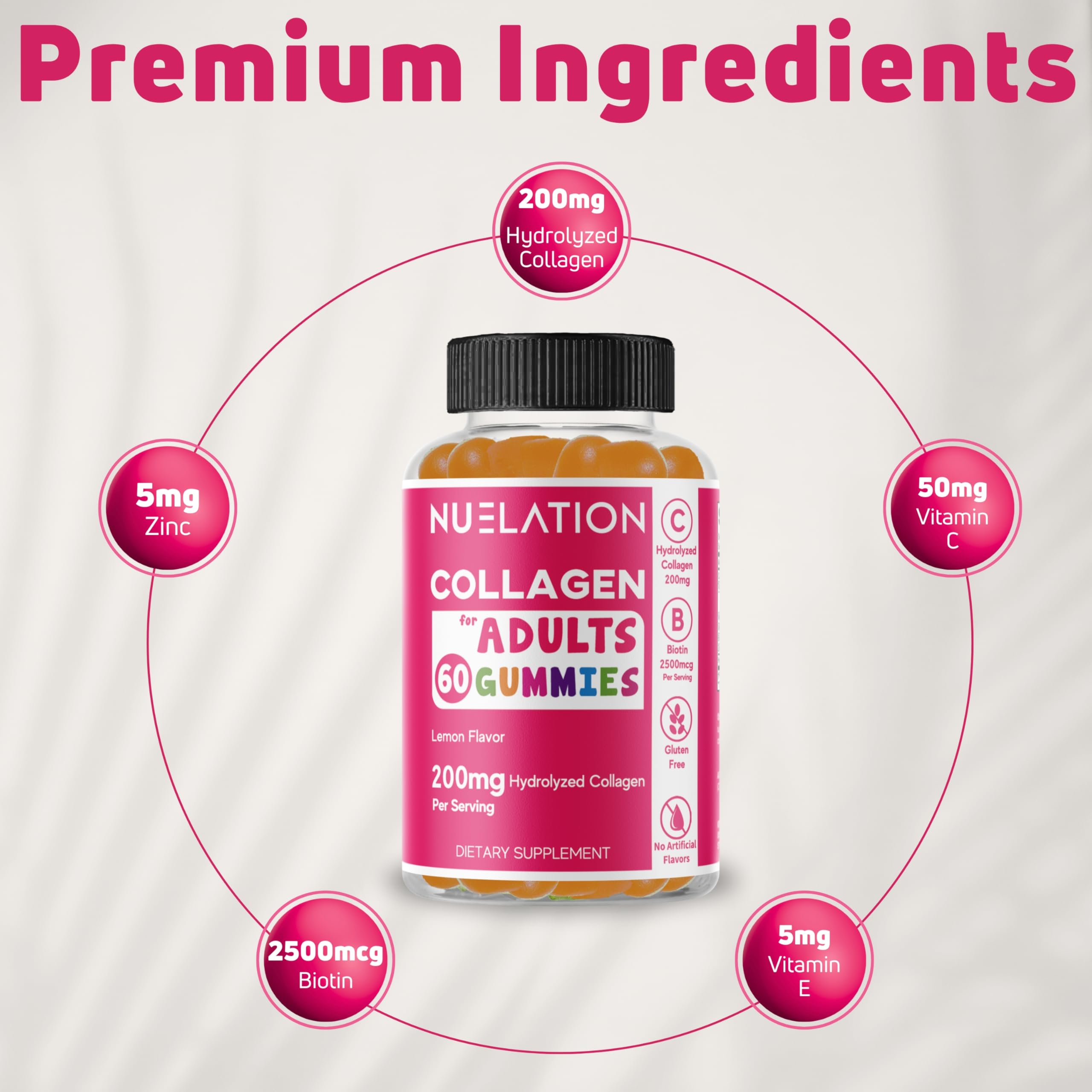 NUELATION sealed bottle conveys freshness and quality manufacturing standards