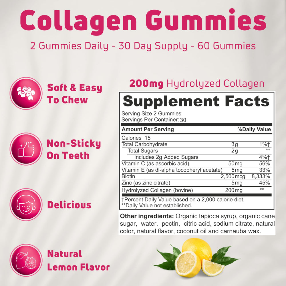 NUELATION lemon flavor gummies ready to enjoy as a convenient daily supplement