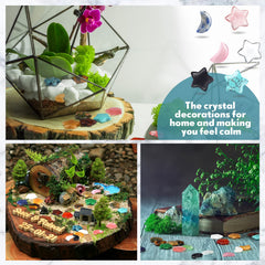 Nuenen hand carved crystal stones enhance home decor and rituals.