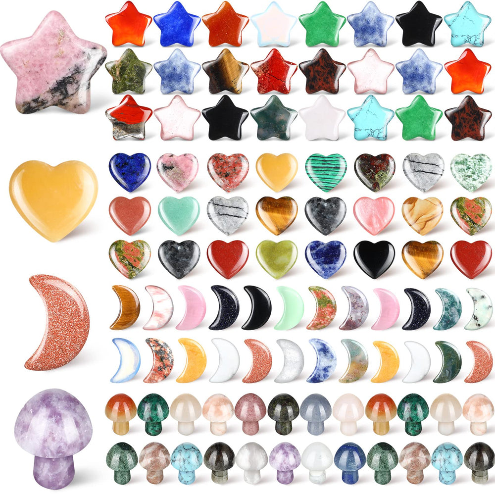 Nuenen heart crystal set for meditation and decorative crafting