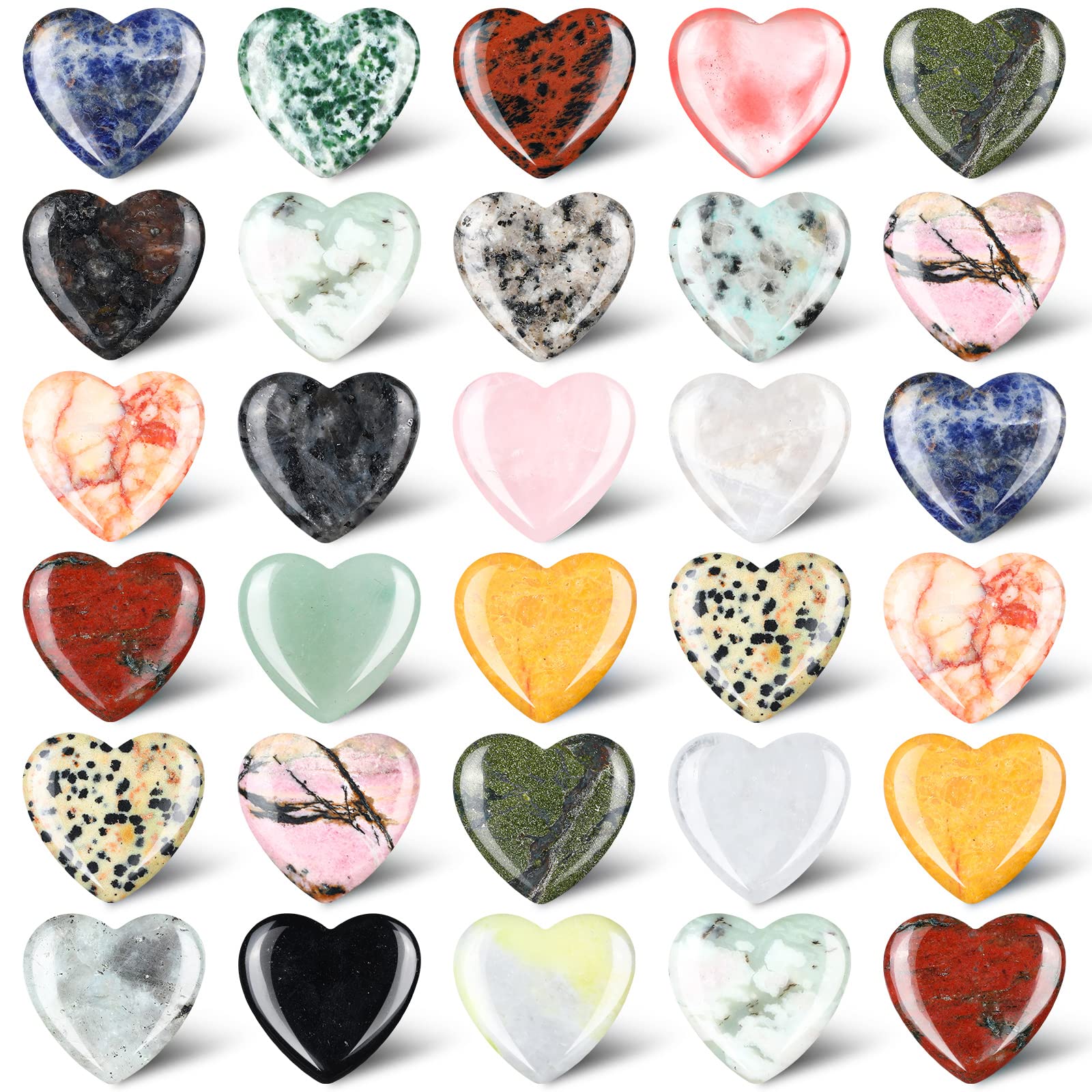 Nuenen heart shape crystal set for DIY decor and keepsakes