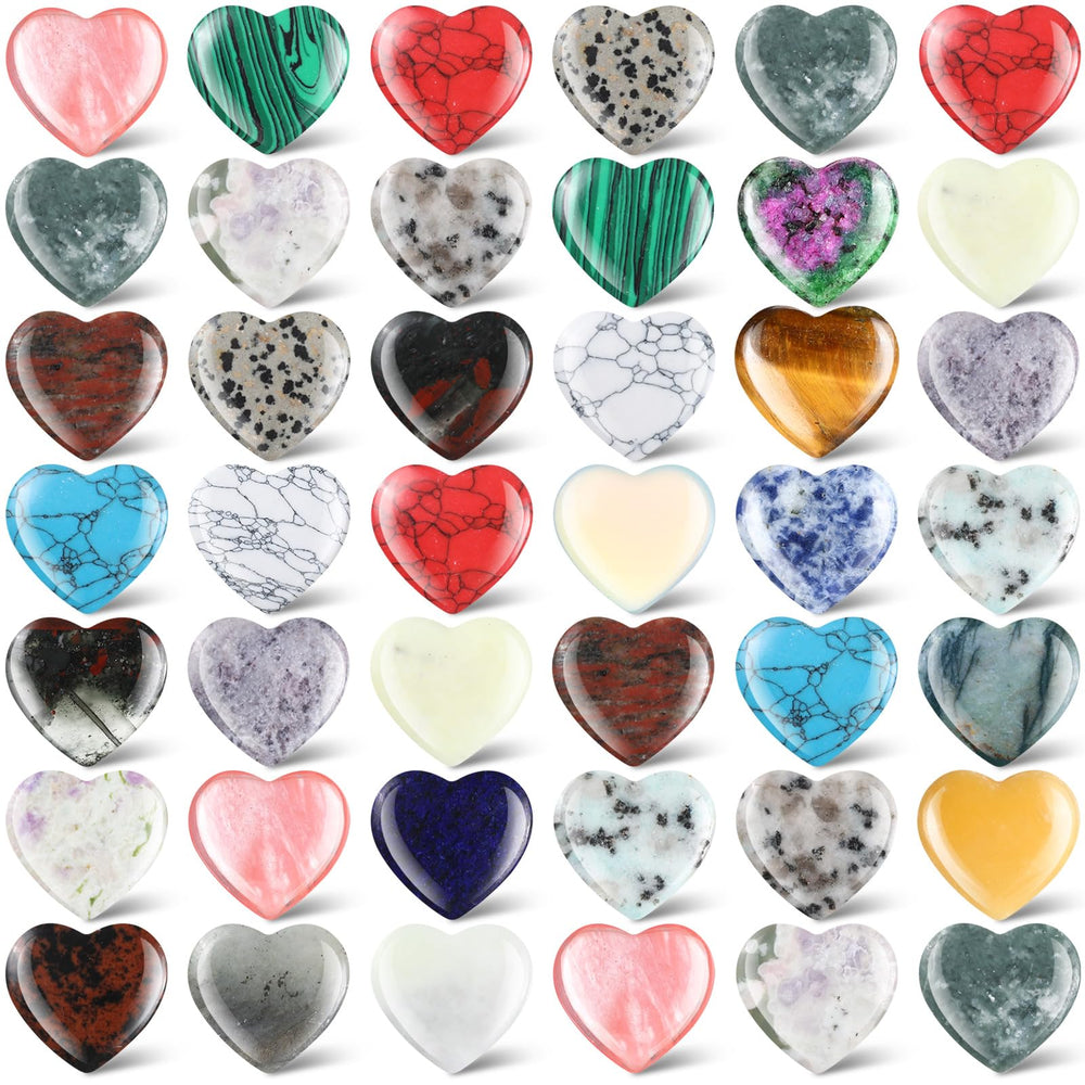 Nuenen heart shaped worry stone in assorted colors for meditation and calm focus.