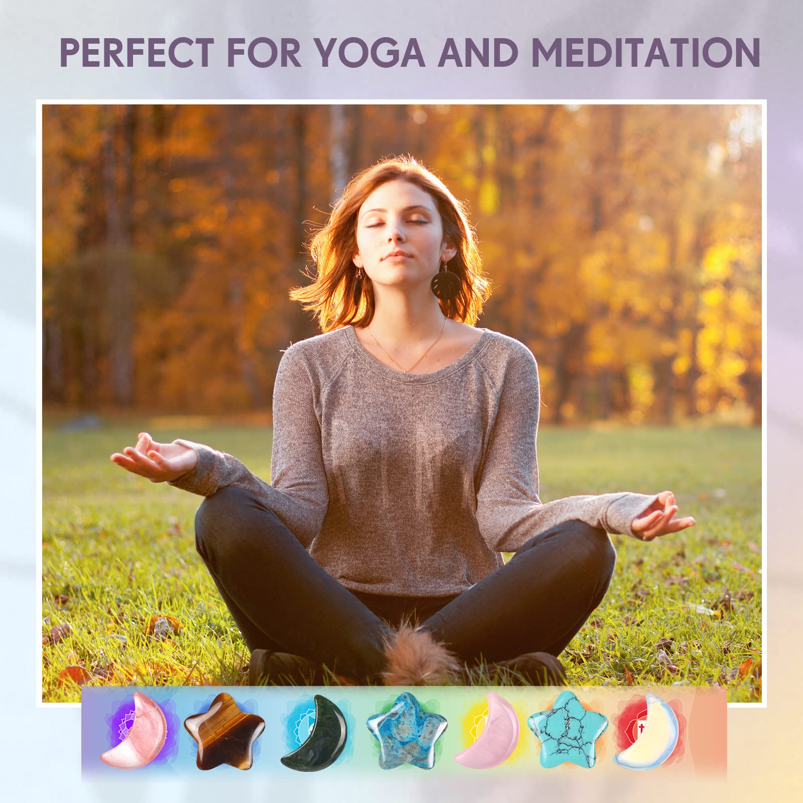 Nuenen moon stone handheld with smooth texture for calming touch