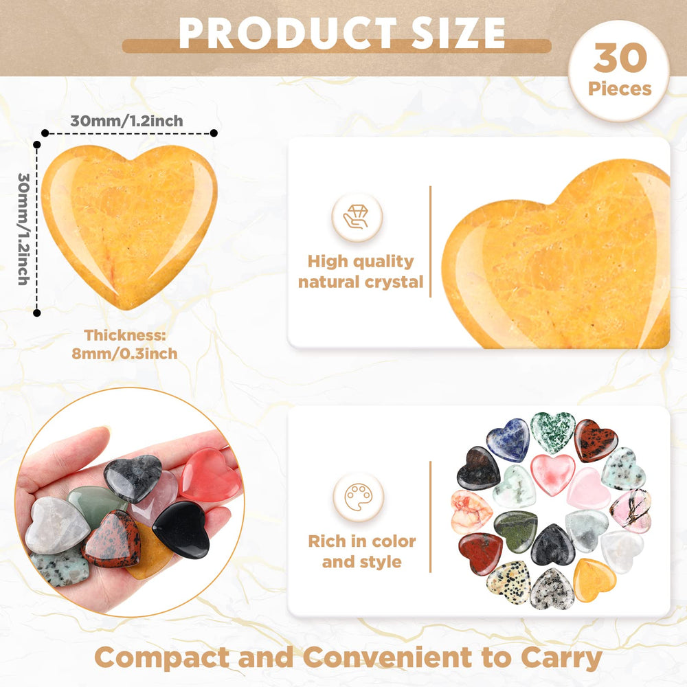 Nuenen quartz pocket stone heart, portable touchstone for on-the-go use