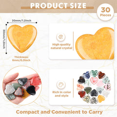 Nuenen quartz pocket stone heart, portable touchstone for on-the-go use