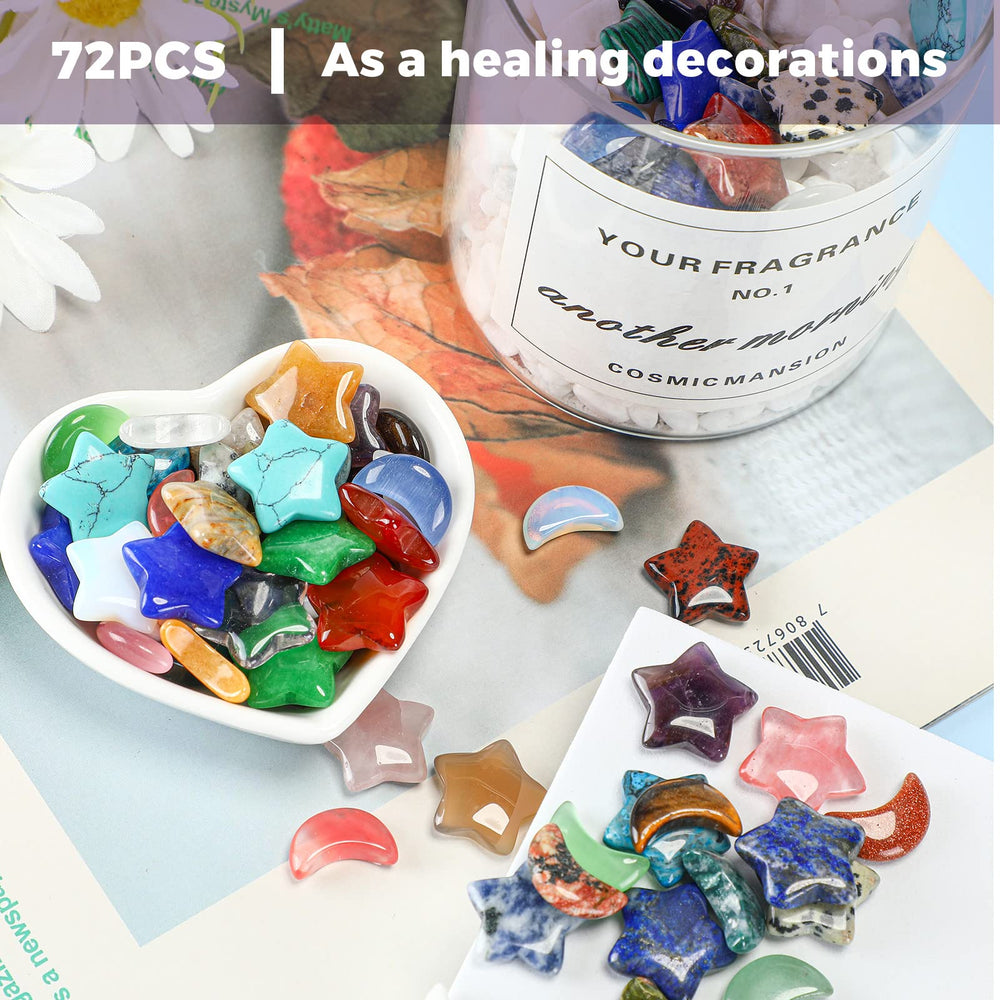 Nuenen star and moon bulk pack versatile for decor or crafts