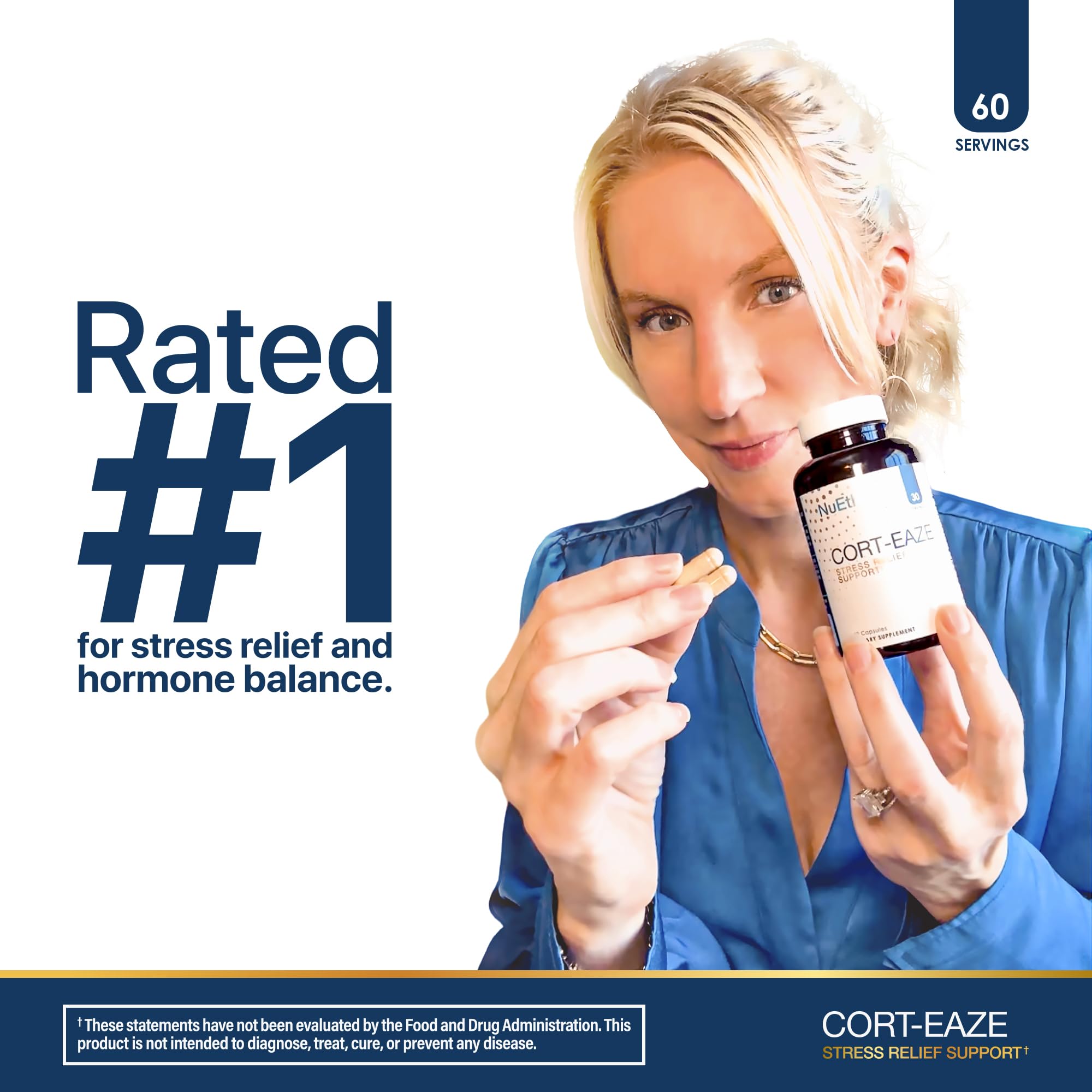 NuEthix Cort-Eaze capsule featuring L-Theanine for calm focus.