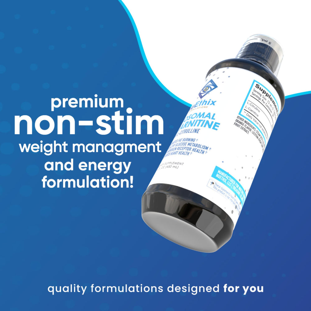 NuEthix Liposomal L-Carnitine capsules close-up for energy and endurance