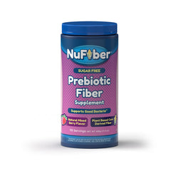 NuFiber berry flavor tub blends smoothly for a refreshing daily fiber boost.