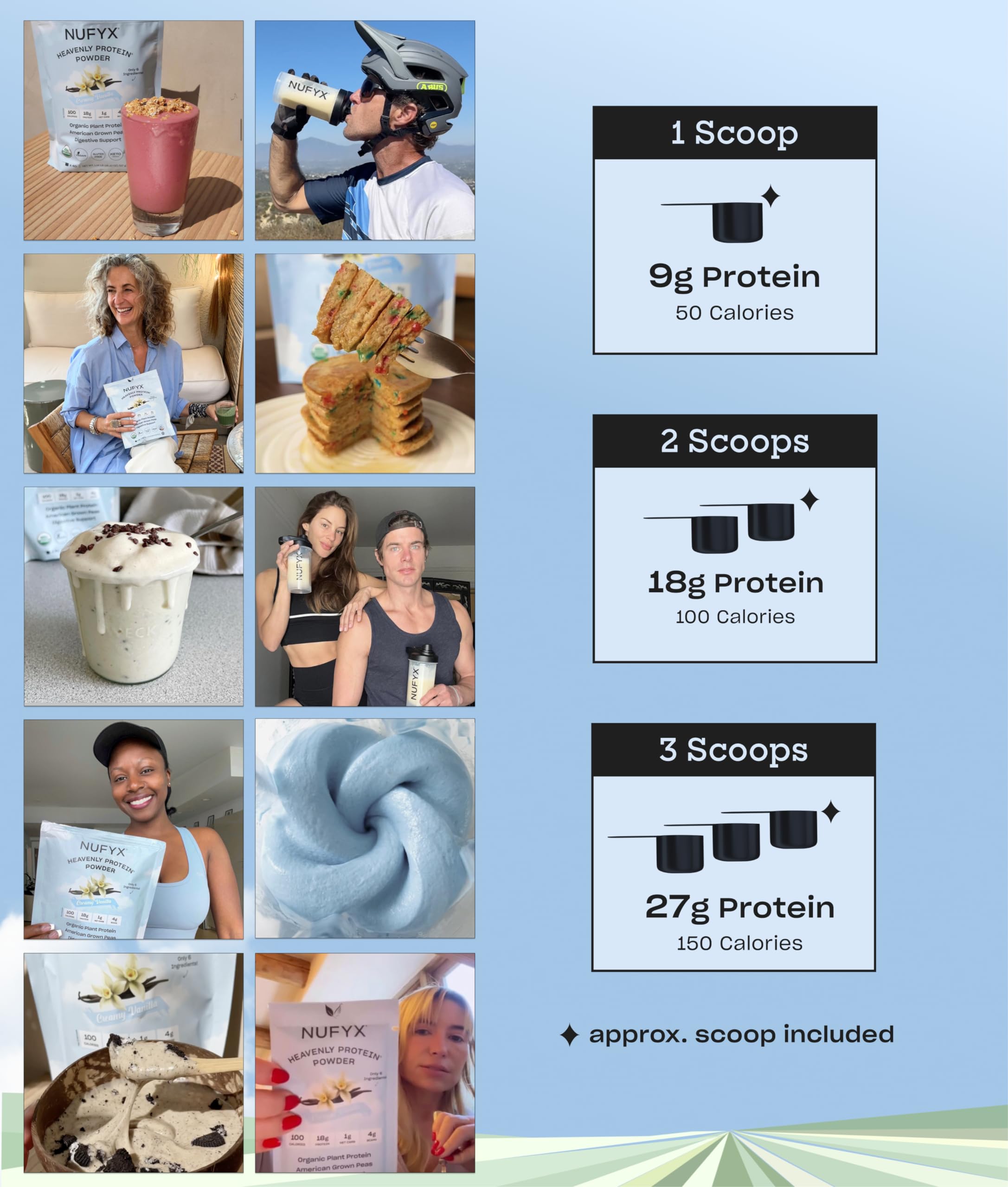 NUFYX Heavenly Protein Powder keto-friendly option for low-carb meals