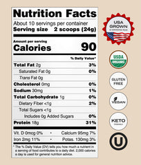 NUFYX Heavenly Protein Powder scoop pouring into a shaker for a quick breakfast.