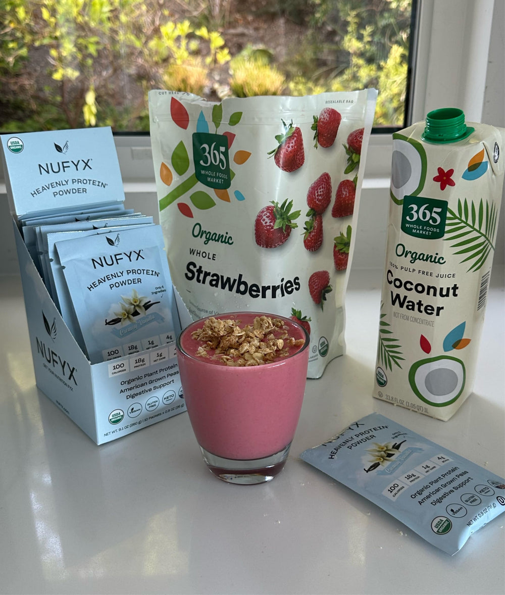 NUFYX scoop for easy, precise portions in shakes or recipes.