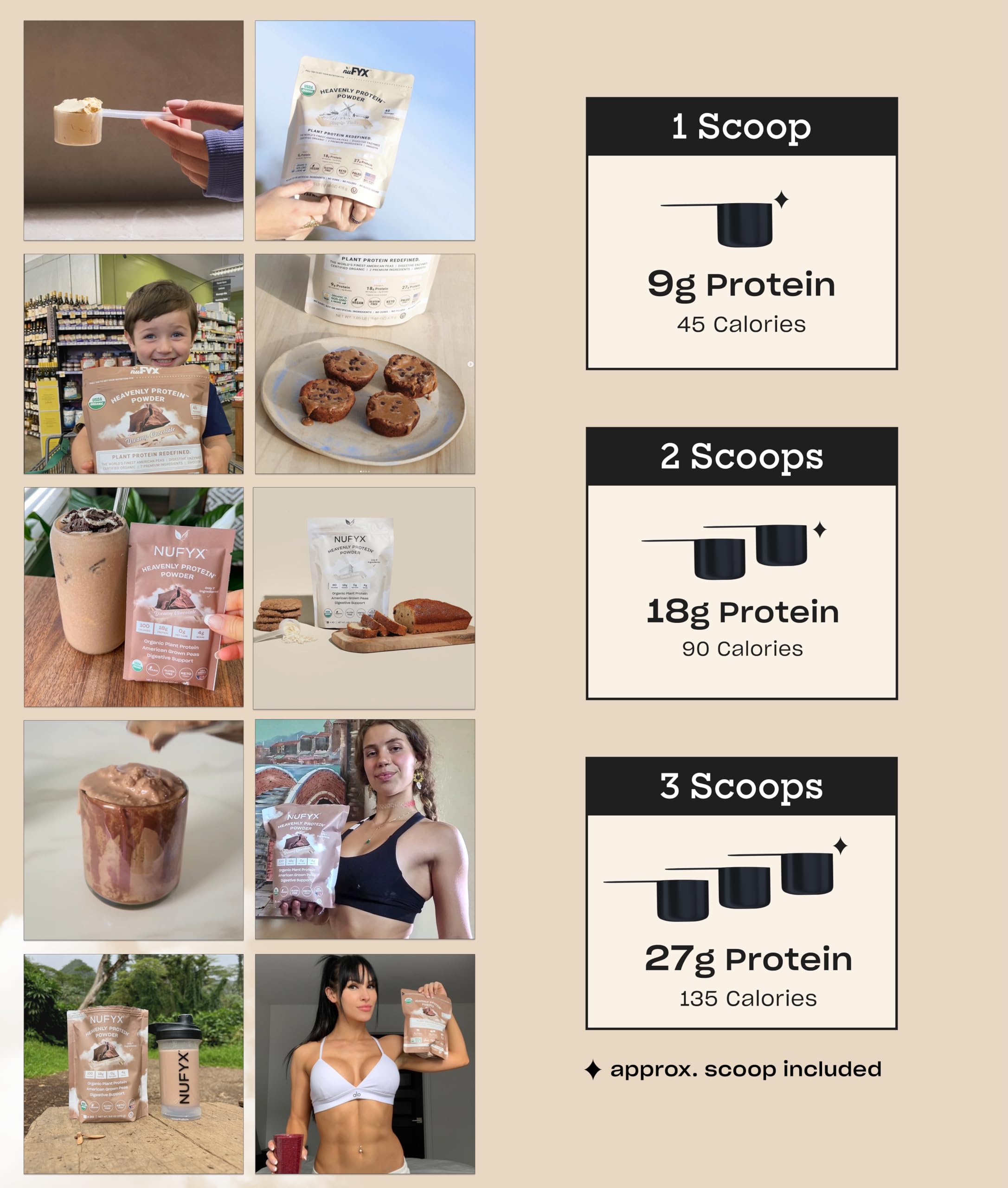 NUFYX Heavenly Protein Shake after blending supports convenient post-workout recovery.