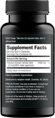 Nugenix Essentials Tribulus capsules close-up highlighting potency and natural extract.