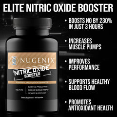 Nugenix Nitric Oxide Booster label ingredients highlights pine bark extract and S7.