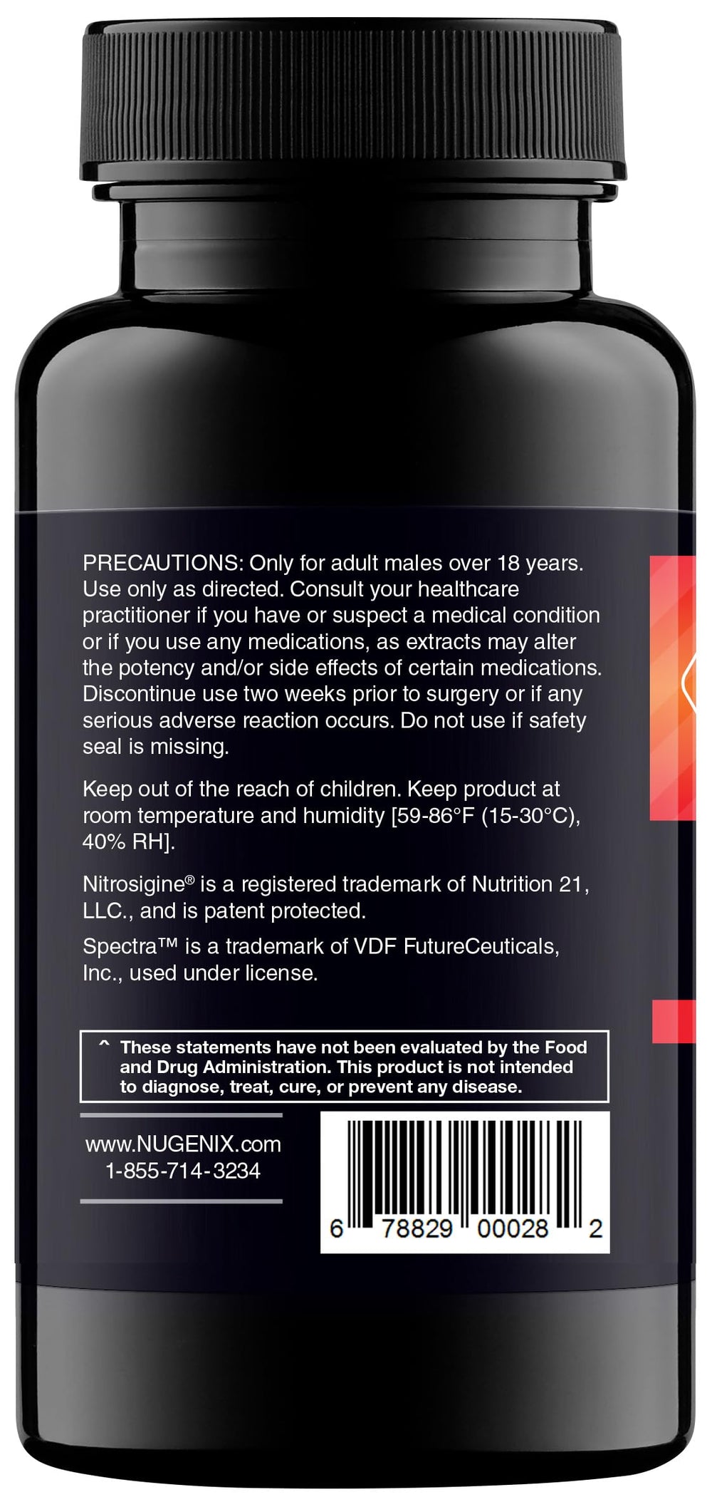Nugenix Perform capsules on tray for easy daily vitality and stamina.