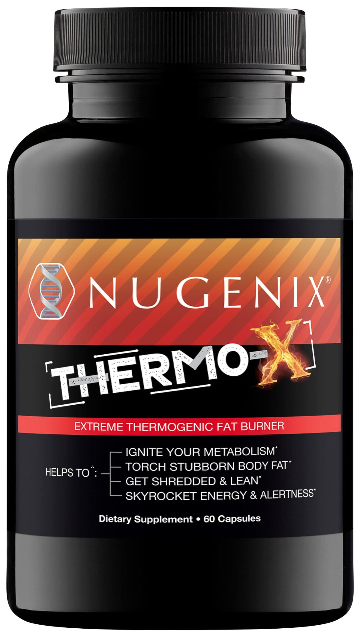 Nugenix Thermo-X bottle front view ideal for supporting fat loss and energy