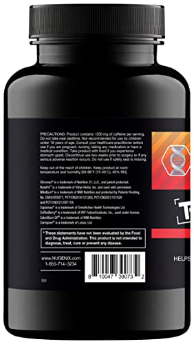 Nugenix Thermo-X capsules close-up highlighting easy daily dosing for steady energy