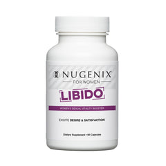 Nugenix Women's Libido bottle front showing packaging for intimacy support