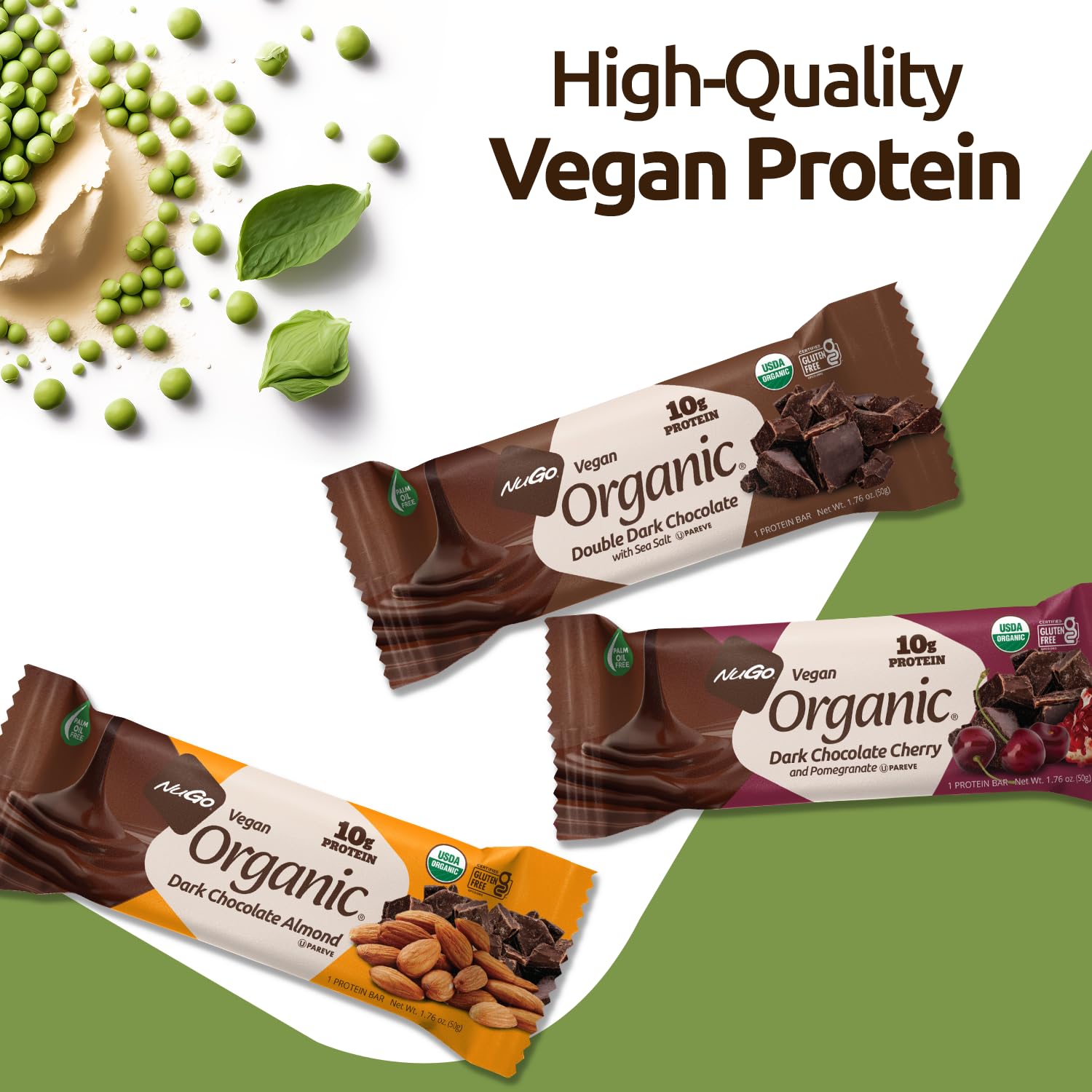 NuGo Organic gluten-free certification seal indicating safe, gluten-free snack