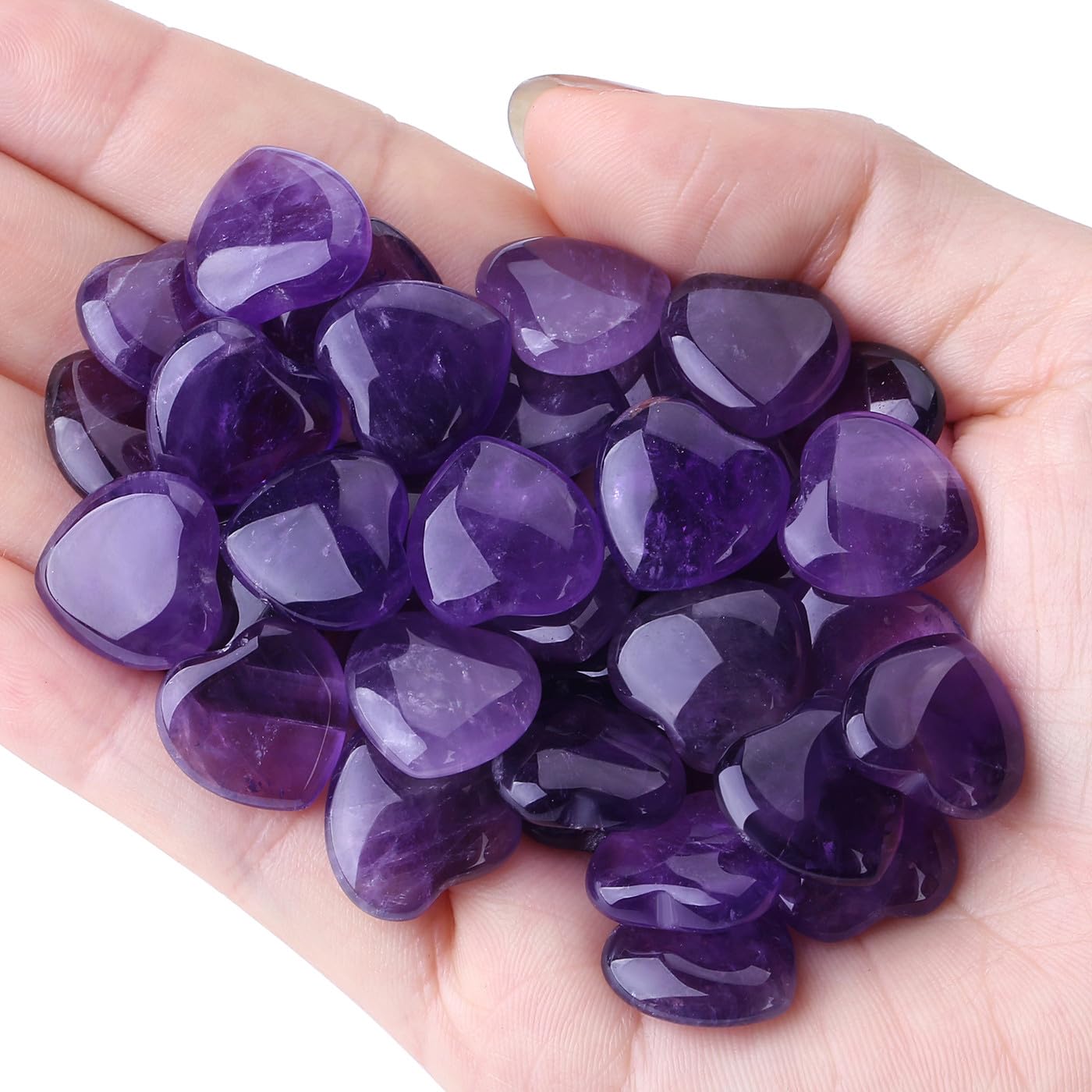 NUKAYAI amethyst heart gift: thoughtful decor and mindful keepsake.