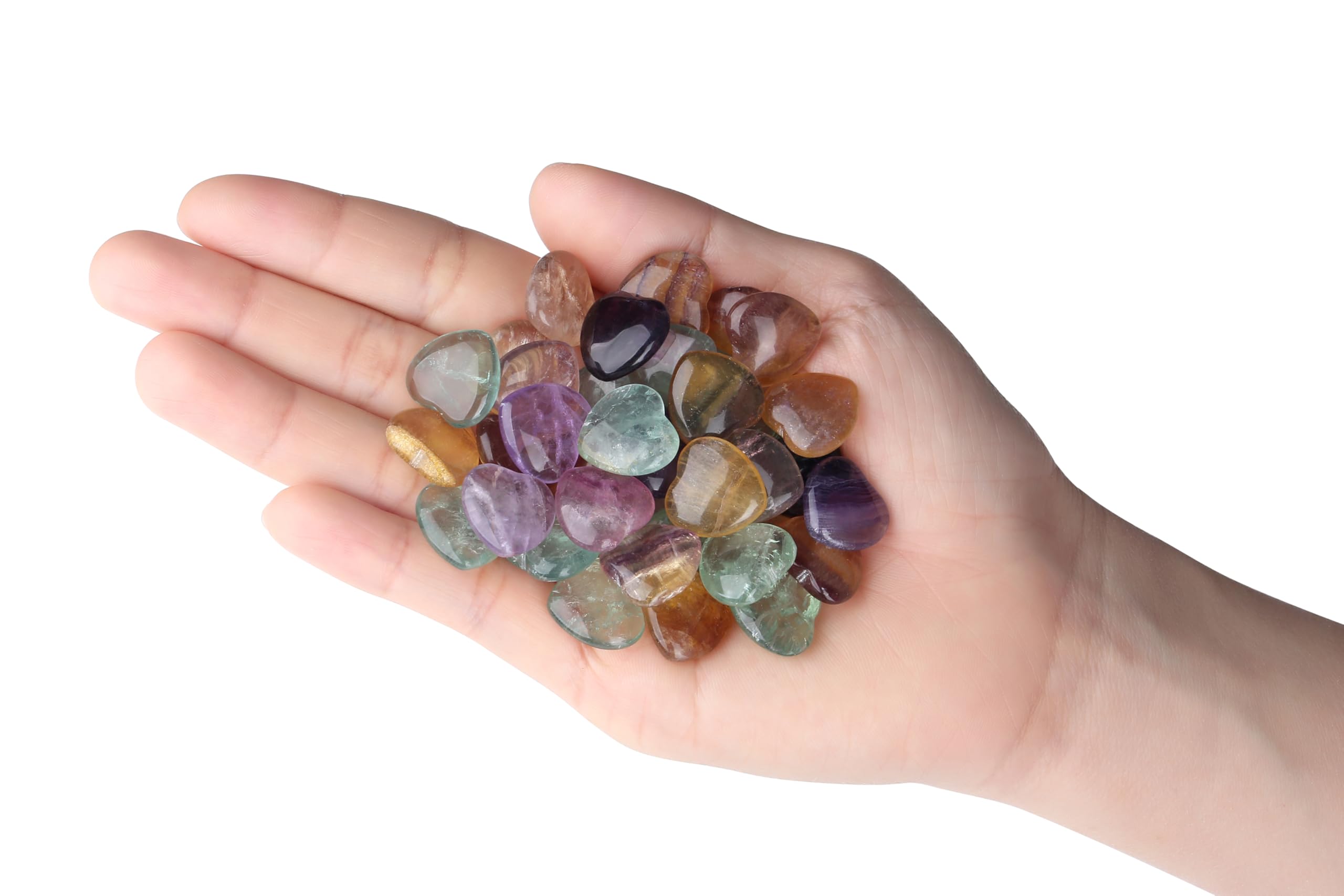 NUKAYAI green aventurine heart crystal for growth and balance.