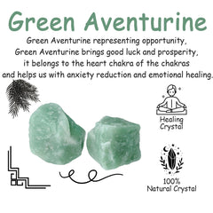 NUKAYAI Green Aventurine raw crystal on display for home decor and positive energy