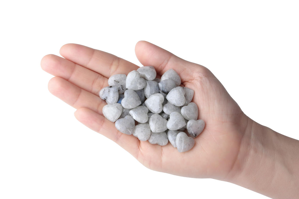 NUKAYAI Moonstone Heart crystal-05 decorative home accents for balanced ambience.