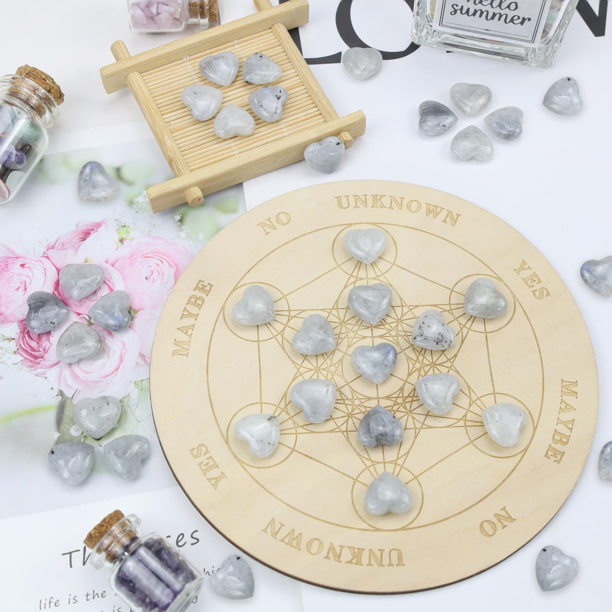 NUKAYAI Moonstone Heart crystal-06 a thoughtful gift idea.