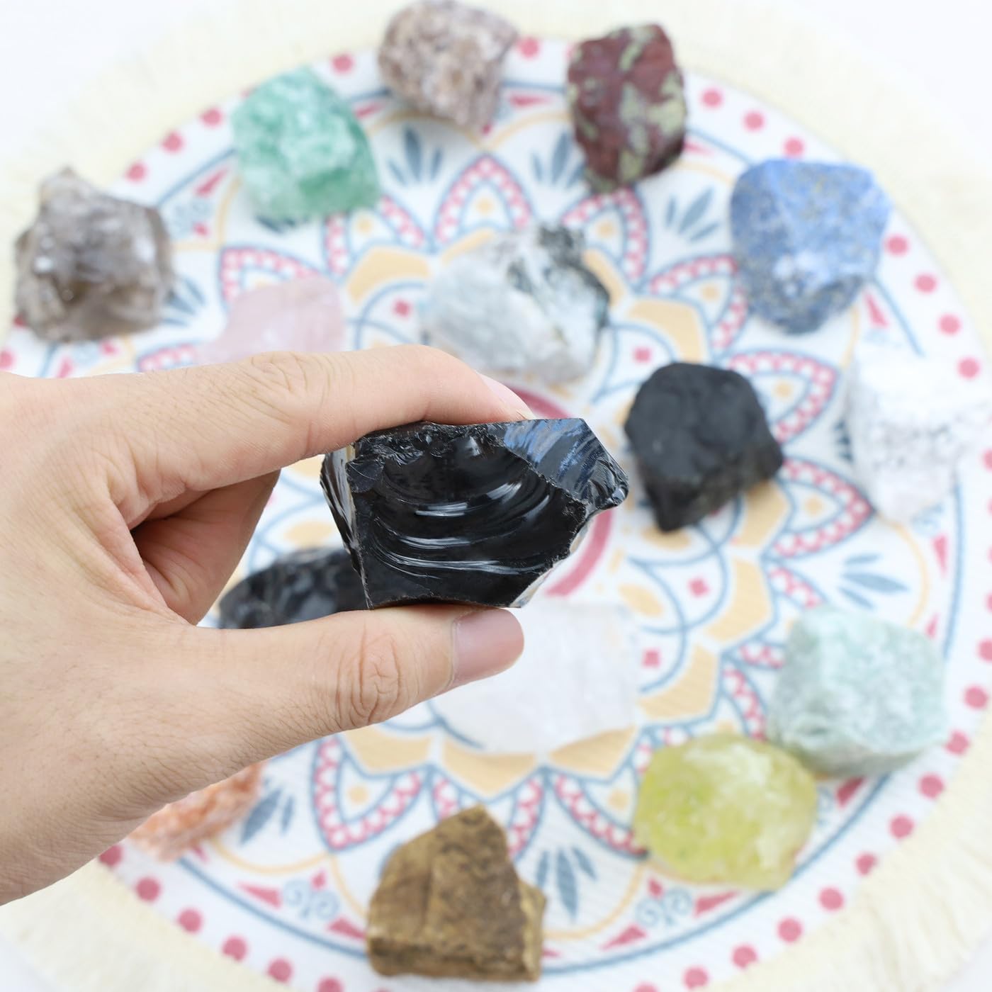 NUKAYAI obsidian wire wrapping-ready stone suitable for pendants.