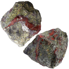 NUKAYAI Piedra Dragonblood, cristal en bruto para decoración elegante.