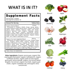 Number One Nutrition 28 ingredient greens powder jar supports natural energy