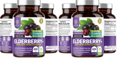 Number One Nutrition N1N premium black elderberry capsules packaging for immune support.