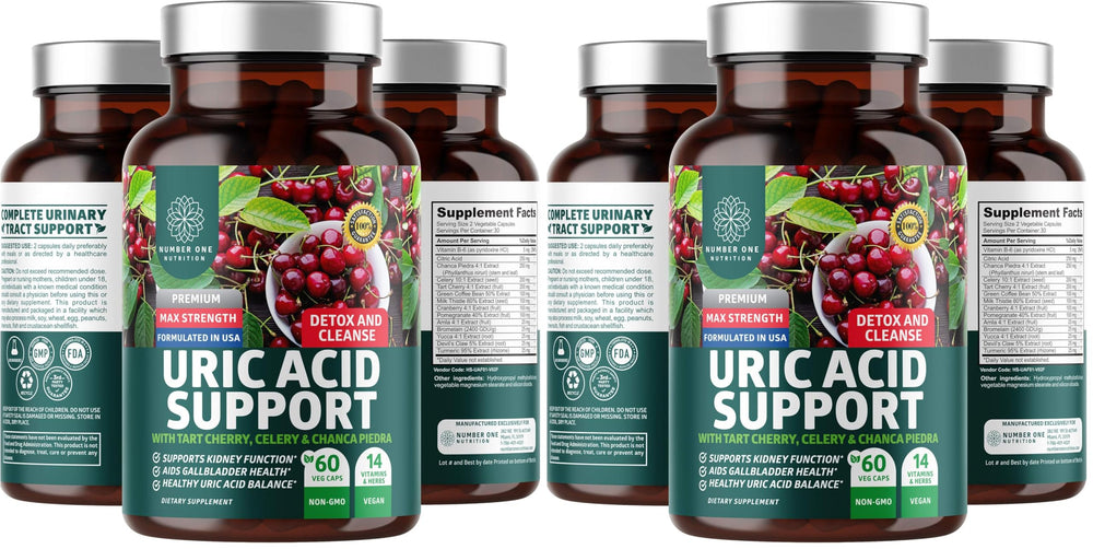 Number One Nutrition N1N Premium Uric Acid Supplement bottle for daily wellness