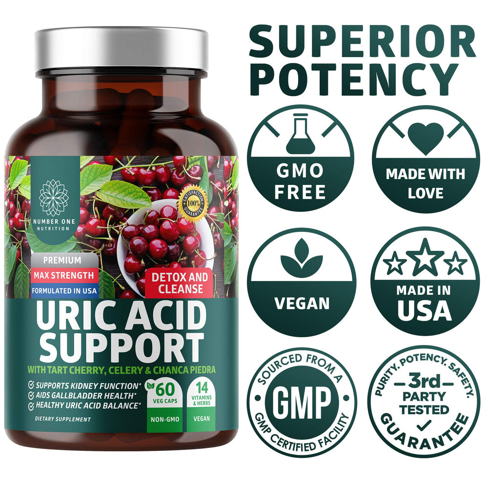 Number One Nutrition N1N Premium Uric Acid Supplement packaging