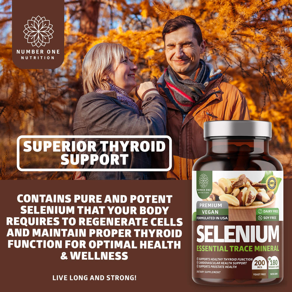 Number One Nutrition N1N selenium packaging back label; shows ingredient details.