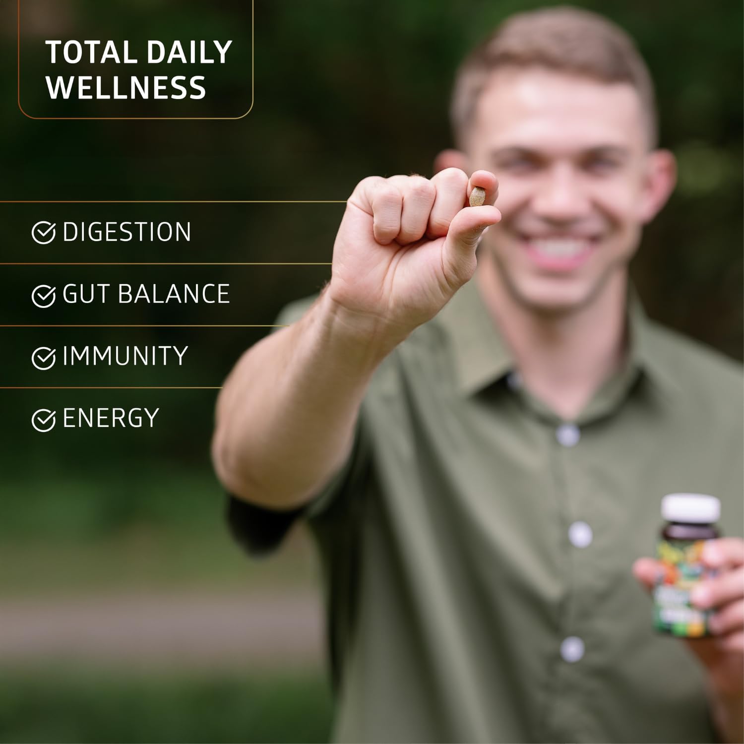 Number One Nutrition spoon dispensed powder showing easy daily greens routine
