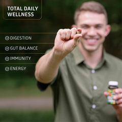 Number One Nutrition spoon dispensed powder showing easy daily greens routine