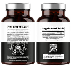Number One Nutrition Theaflavins bottle back with supplement facts and usage details.