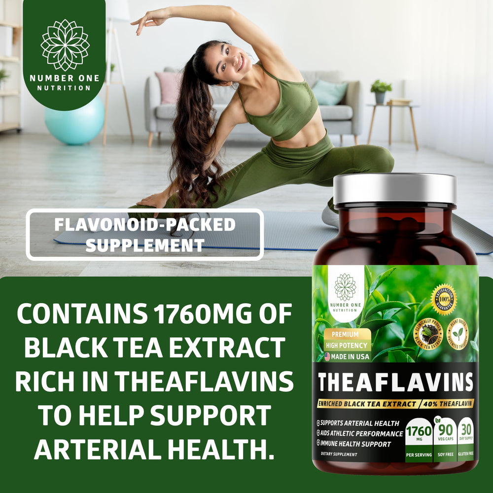 Two-pack display of Number One Nutrition Theaflavins showcasing value and convenience.